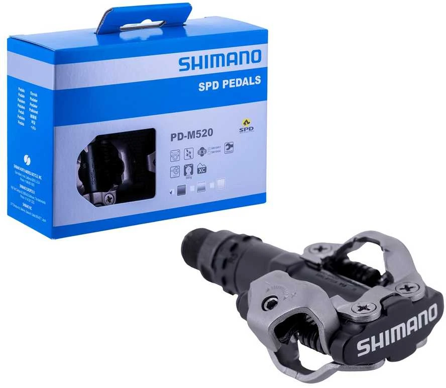 Pedalai Shimano PD-M520 SPD + SM-SH51 juodas