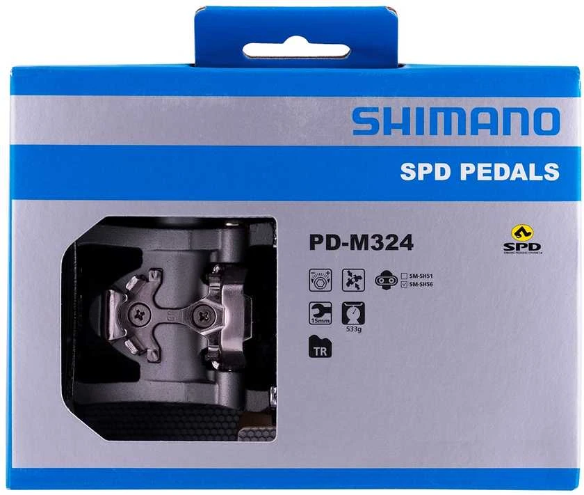 Pedalai Shimano PD-M324 SPD + SM-SH56