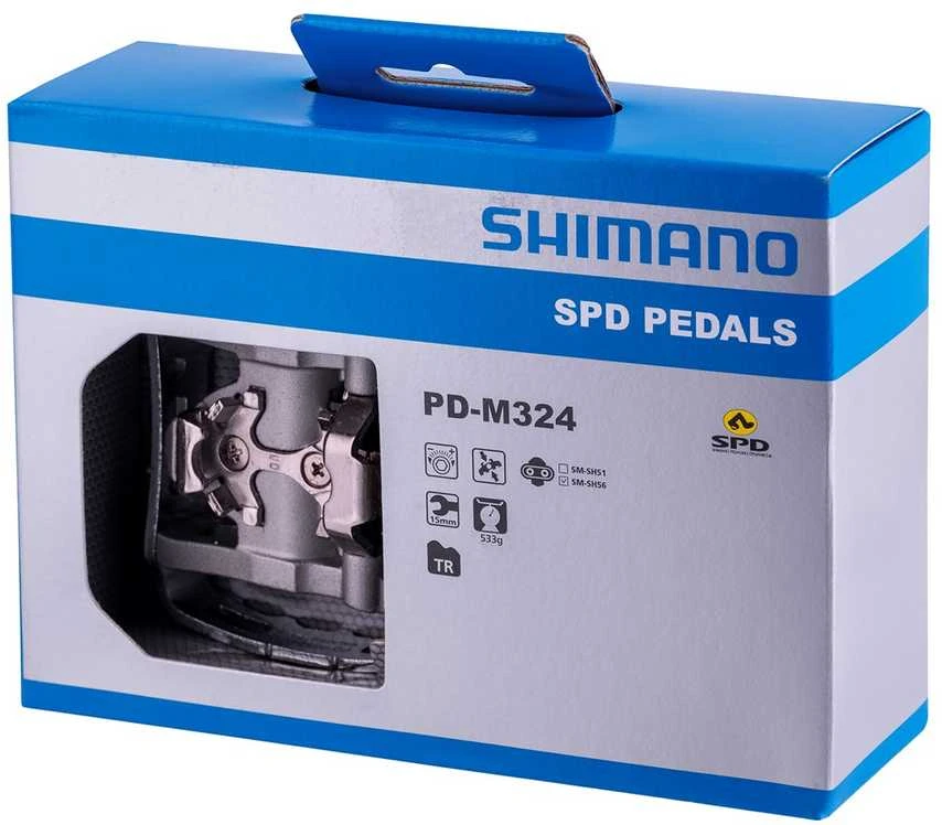 Pedalai Shimano PD-M324 SPD + SM-SH56