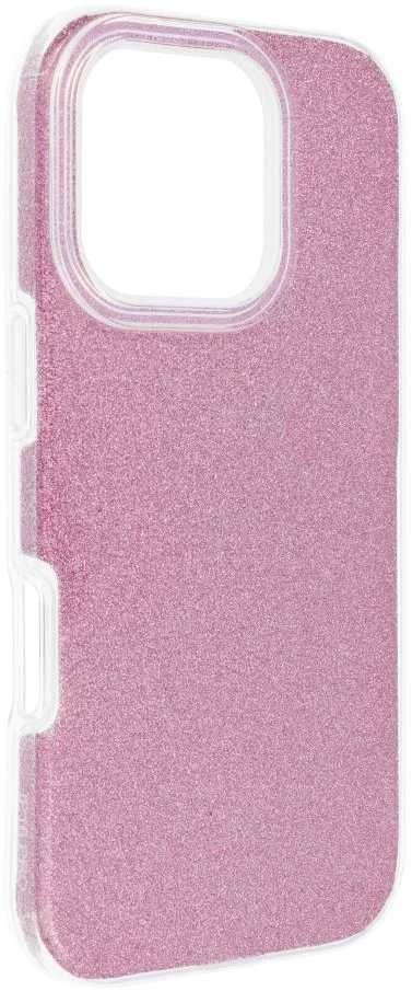 Forcell OEM dėklas, skirtas iPhone 16 PRO, spindinčios rožinės spalvos