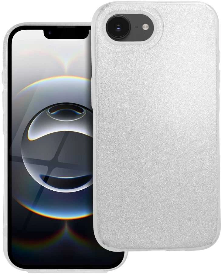 Oem Originalus iPhone 16e (SE 4 2025) / 17e dėklas. Blizgantis sidabrinis.