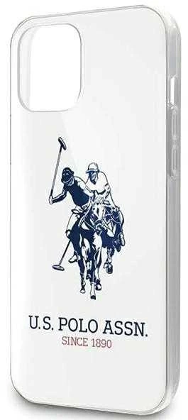 Dėklas „Us Polo Assn“ „US Polo“ USHCP12LTPUHRWH „Apple iPhone 12 Pro Max 6,7“ baltos spalvos blizgus didelis logotipas