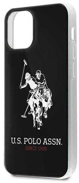 Us Polo Assn US Polo USHCP12STPUHRBK Apple iPhone 12 mini 5,4" telefono dėklas juodos spalvos Shiny Big Logo