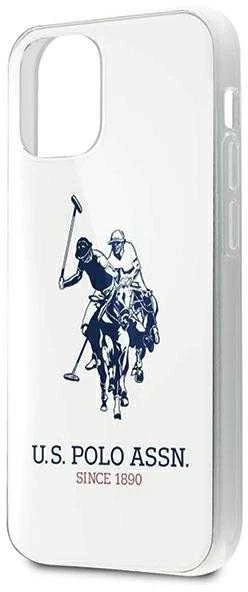 Us Polo Assn US Polo USHCP12STPUHRWH Apple iPhone 12 mini 5,4" telefono dėklas baltos spalvos Shiny Big Logo