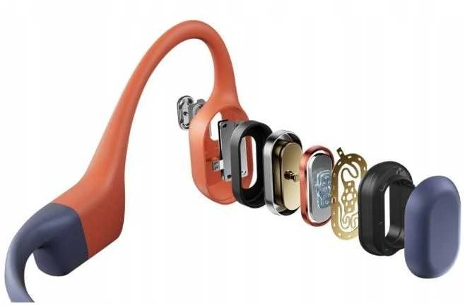 Shokz OpenSwim Pro Raudona belaidės bone conduction ausinės
