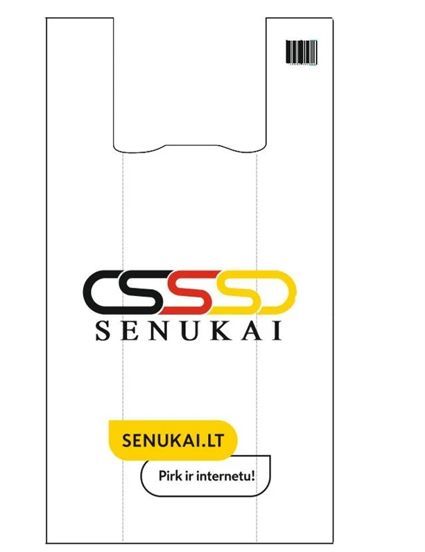 Shopping bag hdpe senukai 30mk 40/10x64