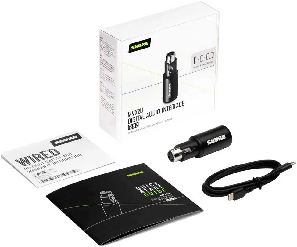 Shure MVX2U Gen 2 - digital audio interface
