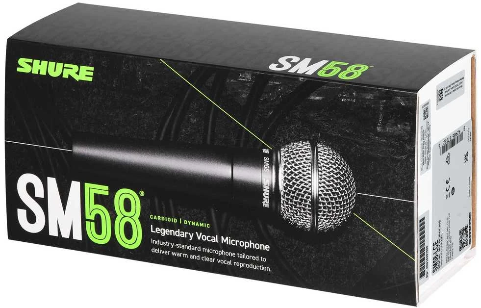 Shure SM58-LCE vokalinis laidinis rankinis mikrofonas