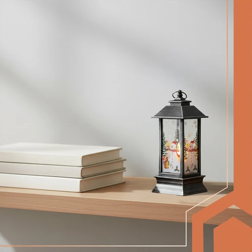 Latarenka Sidabrinis LED Christmas Lantern Ruhhy 26755