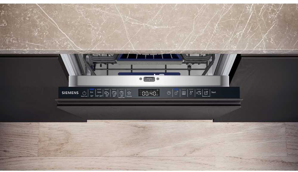 Siemens iQ500 SR65EX09ME indaplovė Pilnai įmontuojama 10 vietų komplektų B