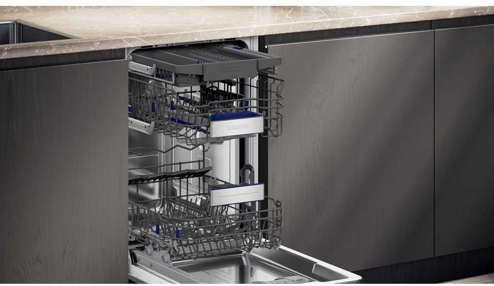 Siemens iQ500 SR65EX09ME indaplovė Pilnai įmontuojama 10 vietų komplektų B