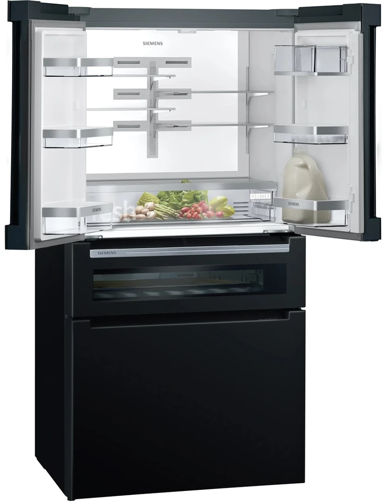 Siemens KF96RSBEA side-by-side šaldytuvas Freestanding 572 L Juodas
