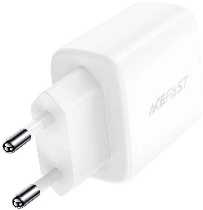 Įkroviklis buitinis Acefast A25 PD20W Type-C/USB-A baltas