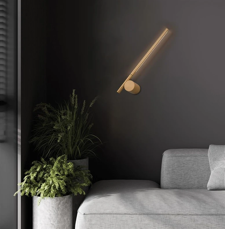 Viokef 6W LED sieninis šviestuvas NOVITA, aukso sp., 3000K, 4293001