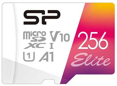 SILIKONIO MAITINIMO KOMPIUTERIS & COMMUNICAT SILICON POWER atminties kortelė Elite Micro SDXC 256GB UHS-I A1 V10