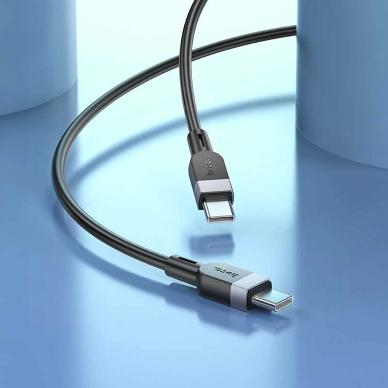 USB kabelis Hoco X109 60W USB-C to USB-C 2.0m juodas