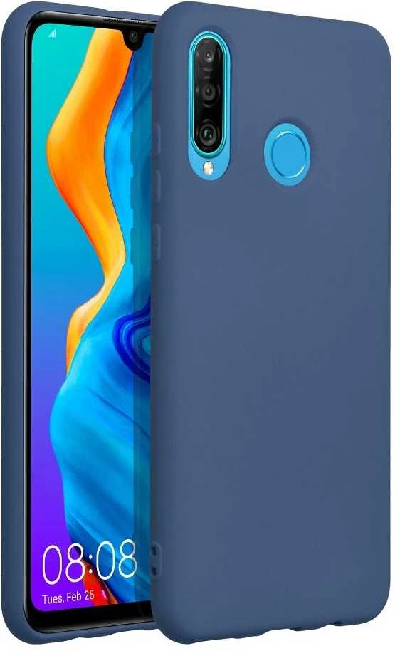 Forcell OEM dėklas, skirtas Huawei P30 Lite silikoniniam dėklui, mėlynas