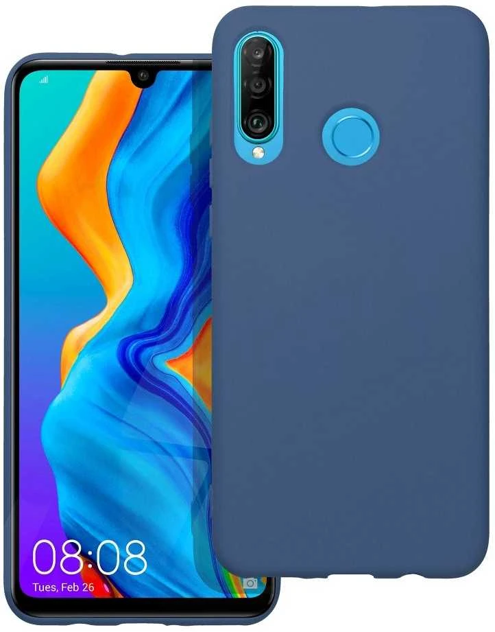 Forcell OEM dėklas, skirtas Huawei P30 Lite silikoniniam dėklui, mėlynas