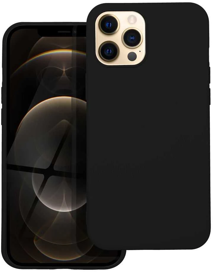 Dėklas Forcell Oem Case for iPhone 12 PRO MAX Silicone juodas