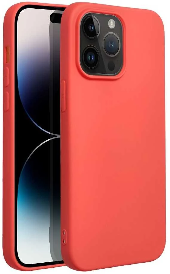 OEM dėklas, skirtas iPhone 14 PRO MAX silikoniniam dėklui, persikų spalvos