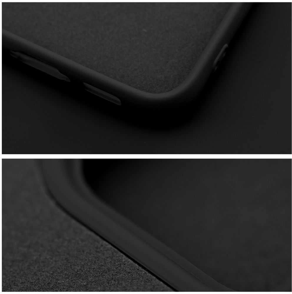OEM dėklas, skirtas iPhone 17 Pro / 18 Pro (žemas kameros kraštas), silikoninis, juodas