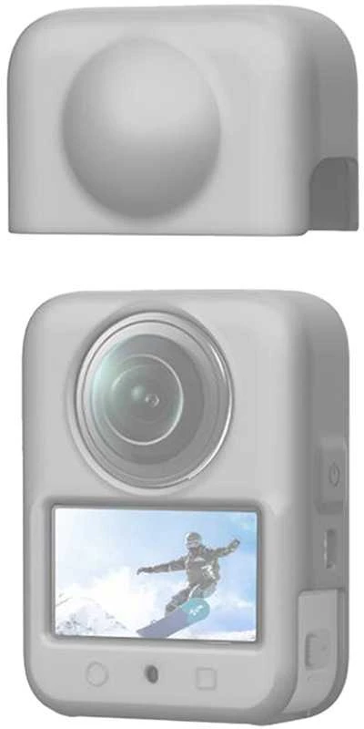 Silikoninis dangtelis su objektyvu PULUZ DJI Osmo 360 (pilka)