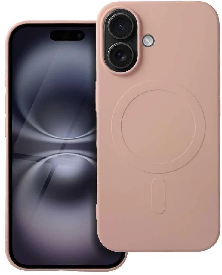 Oem Dėklas Silicone Mag Cover (big hole) (MagSafe) skirtas iPhone 16 rožinis
