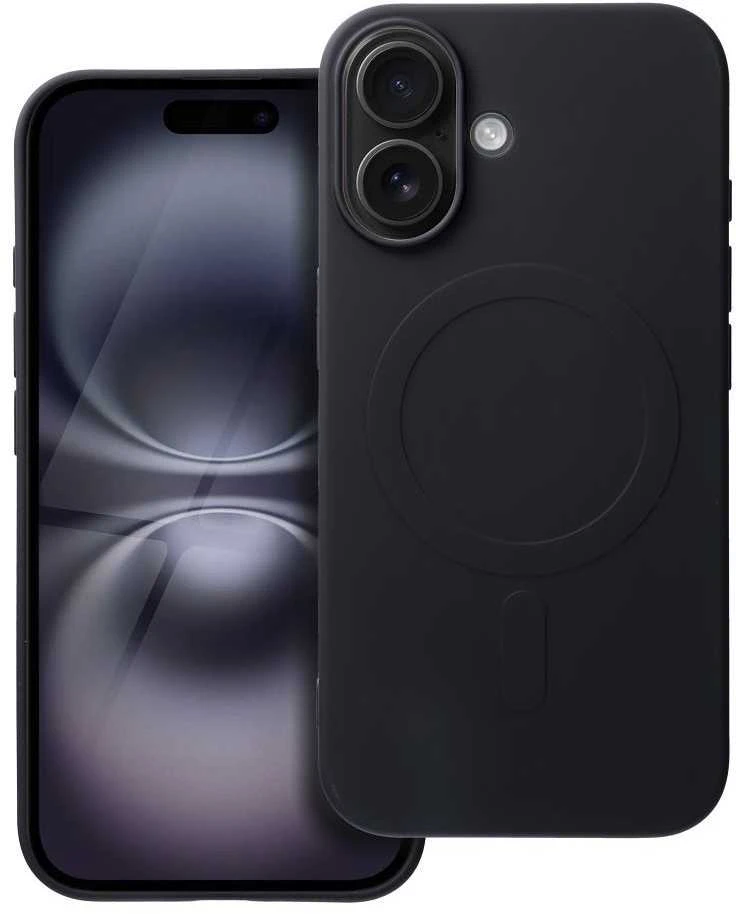 Oem Dėklas Silicone Mag Cover (big hole) (MagSafe) skirtas iPhone 16 juodas