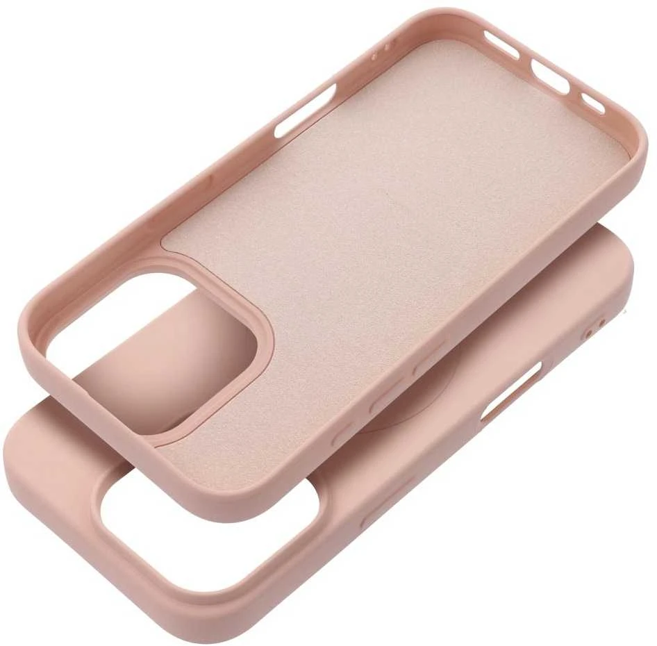 Oem Dėklas Silicone Mag Cover (big hole) (MagSafe) skirtas iPhone 16 Pro rožinis