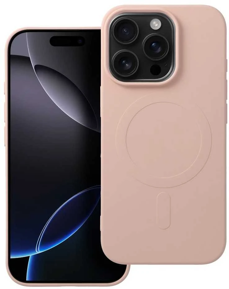 Oem Dėklas Silicone Mag Cover (big hole) (MagSafe) skirtas iPhone 16 Pro rožinis