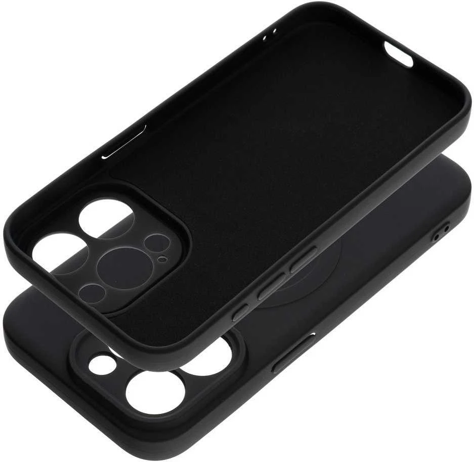 Oem Dėklas Silicone Mag Cover (MagSafe) skirtas iPhone 15 Pro juodas