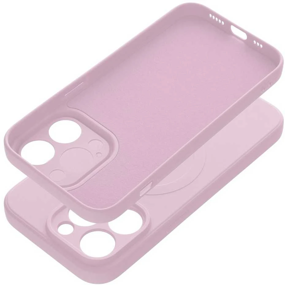 Oem Dėklas Silicone Mag Cover (MagSafe) skirtas iPhone 14 Pro rožinis