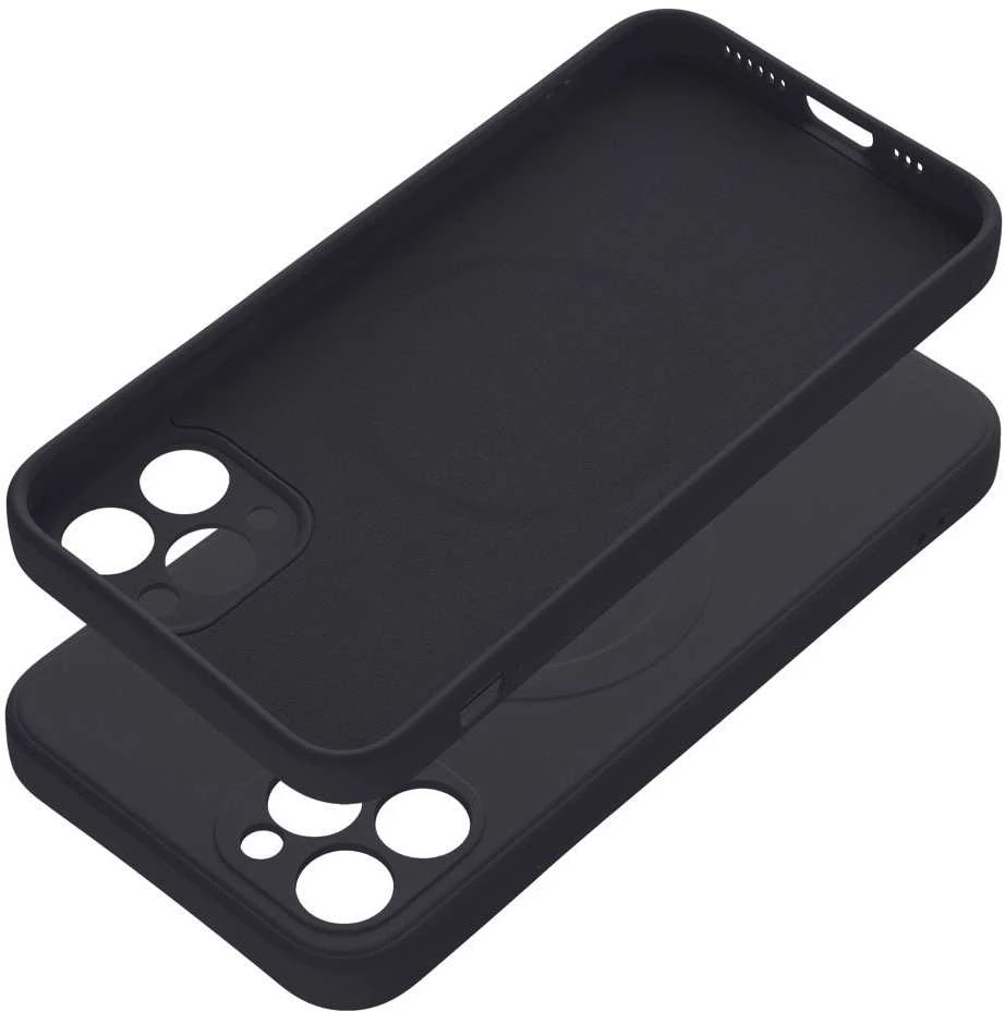 „Oem“ dėklas, skirtas „iPhone 11 PRO“ silikoniniam „Mag“ dėklui, suderinamas su „MagSafe“ (fotoaparato apsauga), juodas