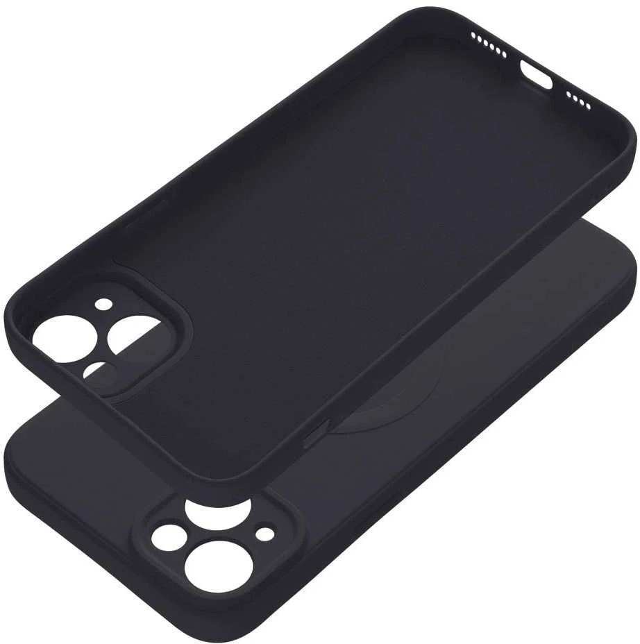 Oem Dėklas Silicone Mag Cover (MagSafe) skirtas iPhone 14 Plus juodas