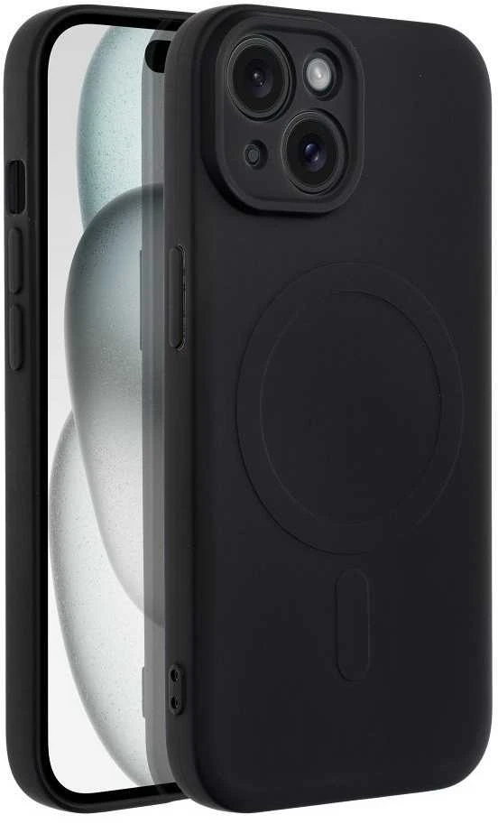 Oem Dėklas Silicone Mag Cover (MagSafe) skirtas iPhone 15 juodas