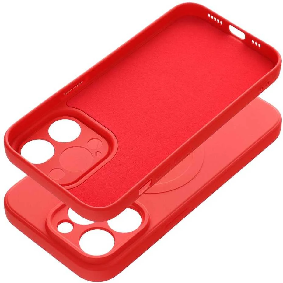 Oem Dėklas Silicone Mag Cover (MagSafe) skirtas iPhone 14 Pro raudonas