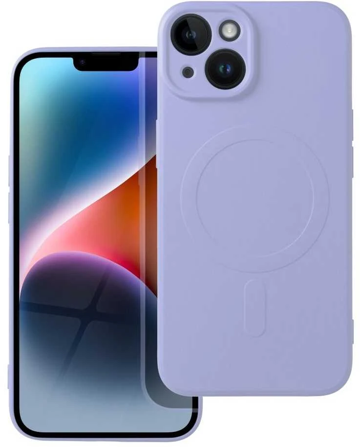 Oem Dėklas Silicone Mag Cover (MagSafe) skirtas iPhone 14 violetinis