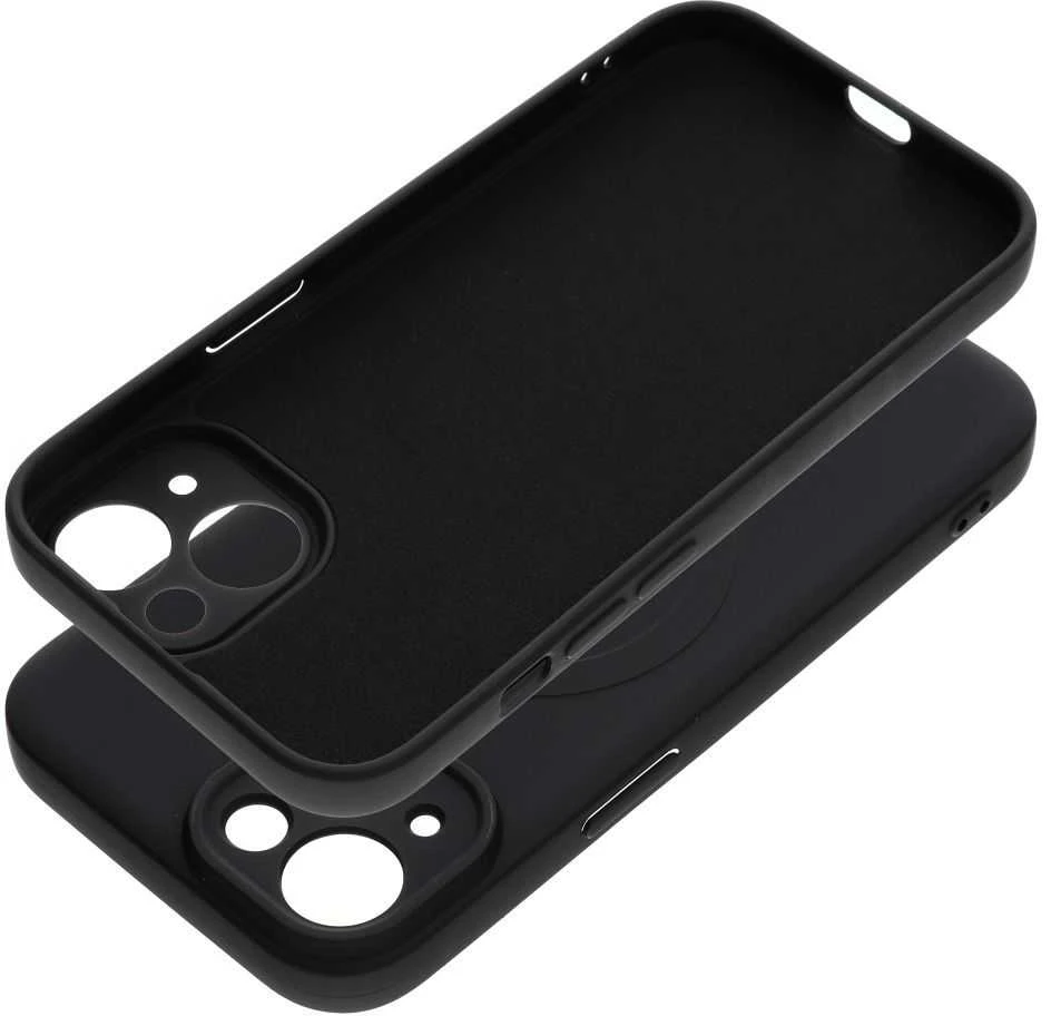 Oem Dėklas Silicone Mag Cover (MagSafe) skirtas iPhone 15 juodas