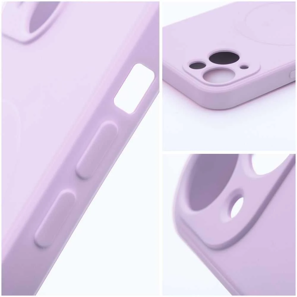 OEM dėklas, skirtas „iPhone 13 MINI“ silikoniniam „Mag“ dėklui, suderinamas su „MagSafe“ (apsauga nuo kameros), rožinis