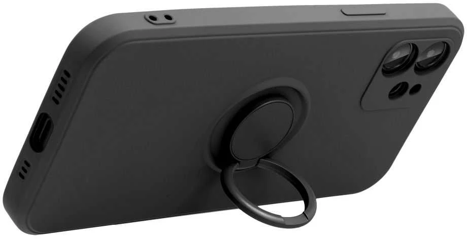 Dėklas Oem Case for iPhone 15 PRO MAX Silicone Ring juodas