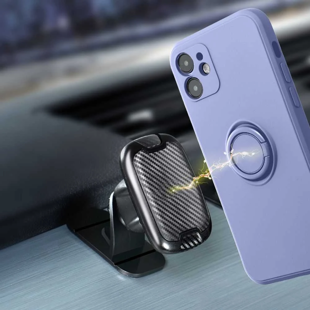 Dėklas Oem Case for iPhone 15 PRO MAX Silicone Ring violetinė