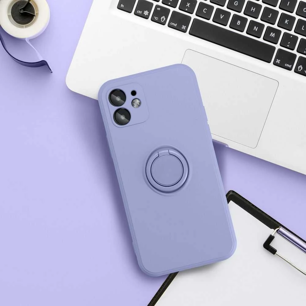 Dėklas Oem Case for iPhone 16 PRO Silicone Ring violetinė