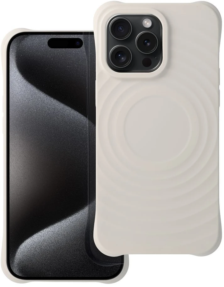 Dėklas Oem Case for iPhone 15 PRO Silicone Zephyr Mag Cover zgodny su MagSafe baltas