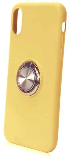 Siliconering SILICONE RING CASE IPHONE 7 PLUS / 8 PLUS Geltonas