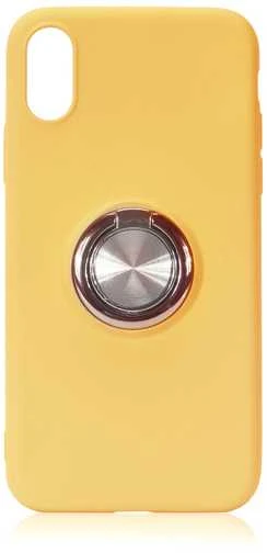 Siliconering SILICONE RING CASE IPHONE 7 PLUS / 8 PLUS Geltonas