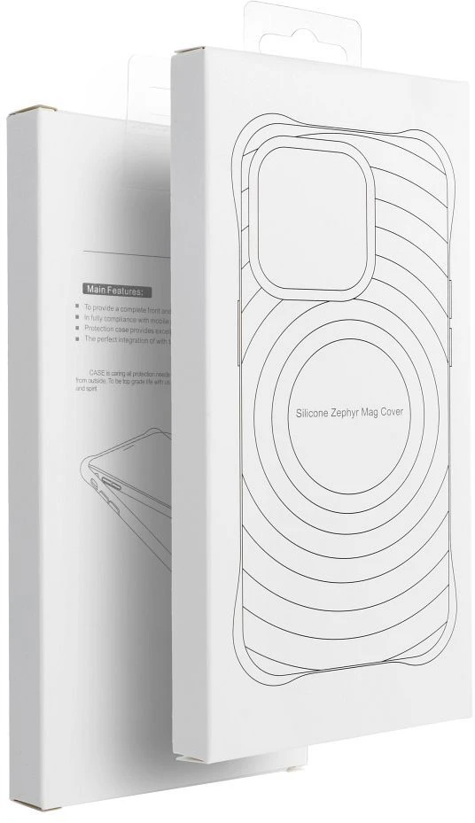 Oem dėklas, skirtas iPhone 15 PRO, silikoninis Zephyr Mag dėklas, suderinamas su MagSafe, rožinis