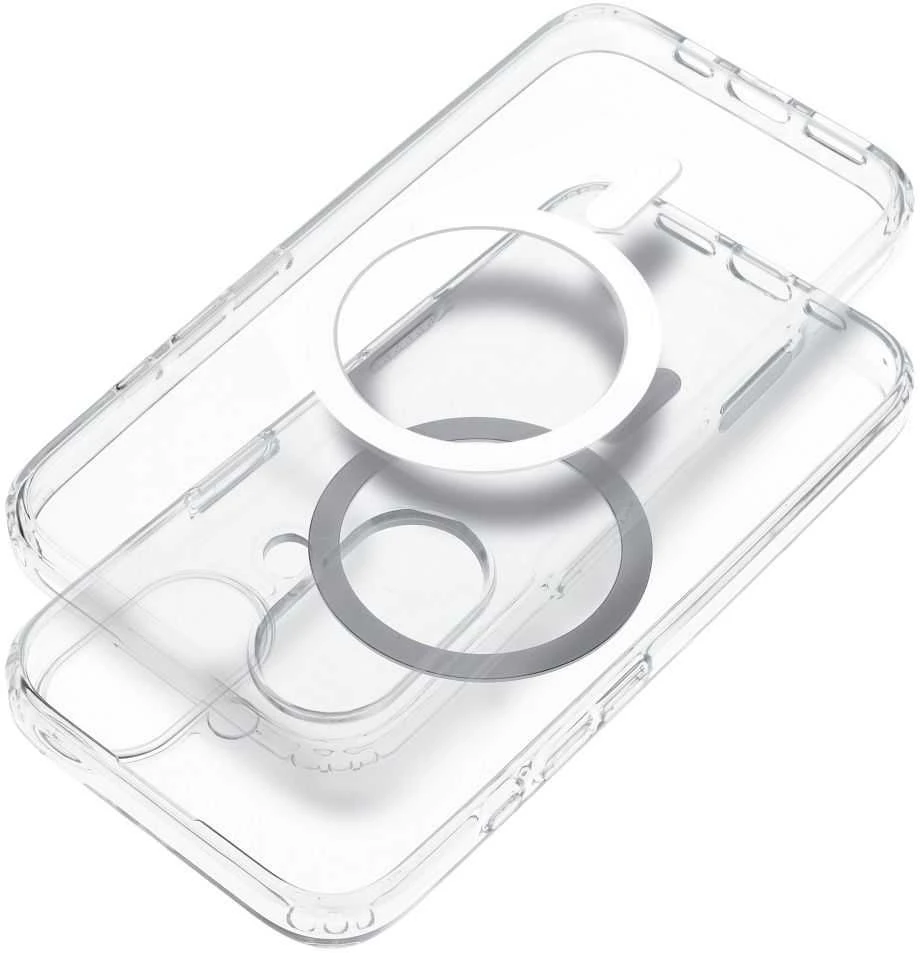 Oem Originalus „iPhone 15 PRO MAX“ skaidrus dėklas, 2 mm „Mag“ dangtelis, suderinamas su „MagSafe“ (fotoaparato apsauga), permatomas.