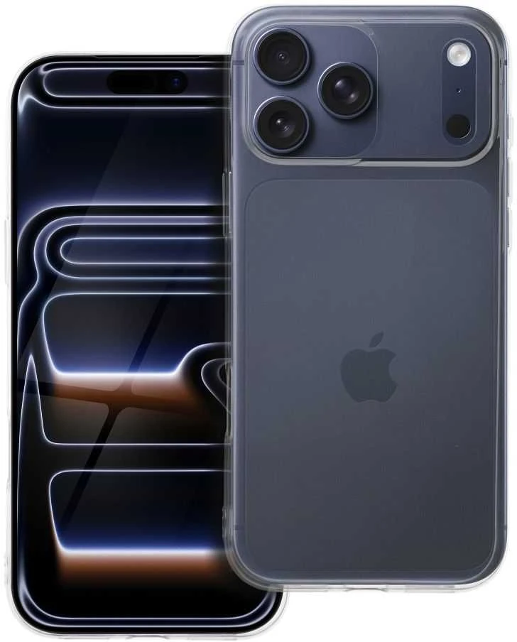 Oem Originalus dėklas, skirtas „iPhone 17 Pro Max / 18 Pro Max“ (žemas kameros kraštas), skaidrus, 2 mm, permatomas