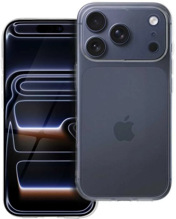 Oem Originalus dėklas, skirtas „iPhone 17 Pro / 18 Pro“ (žemas kameros kraštas), skaidrus 2 mm dėklas (apsauga nuo kameros), permatomas