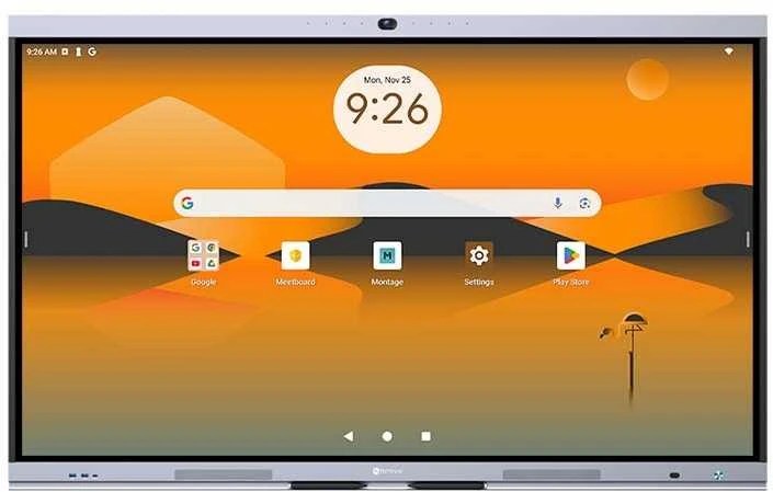 Monitorius AG Neovo IFP7504P Interactive flat panel 189.2 cm (74.5") LED Wi-Fi 400 cd/m² 4K Ultra HD Sidabrinis Jutiklinis ekranas Built-in processor Android